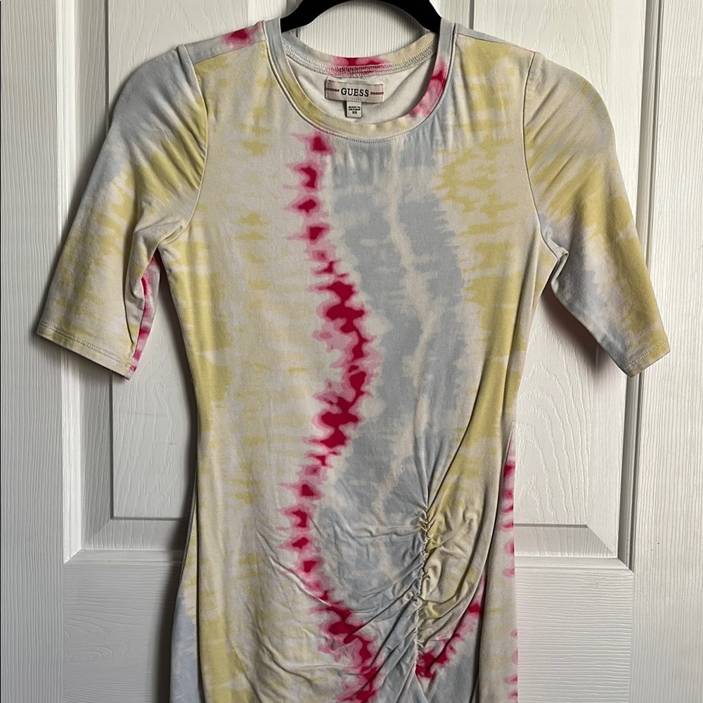 Guess Tie-Dye Ruched Dress